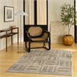 Nourison Nordic 5' x 7' Gray Multi-Color Fabric Area Rug