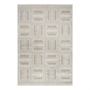 Nourison Nordic 5' x 7' Gray Multi-Color Fabric Area Rug