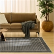 Nourison Nordic 5' x 7' Black Taupe Fabric Area Rug