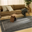 Nourison Nordic 5' x 7' Black Taupe Fabric Area Rug