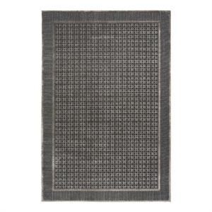 Nourison Nordic 5' x 7' Black Taupe Fabric Area Rug
