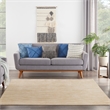 Nourison Essentials 9' x Square Ivory Gold Fabric Area Rug
