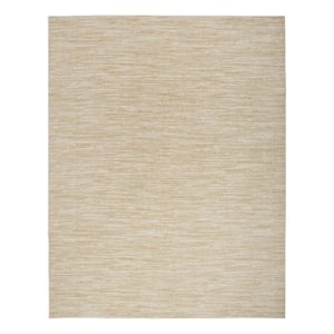 Nourison Essentials 9' x 12' Ivory Gold Fabric Area Rug