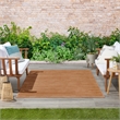 Nourison Essentials 4' x 6' Rust Fabric Area Rug