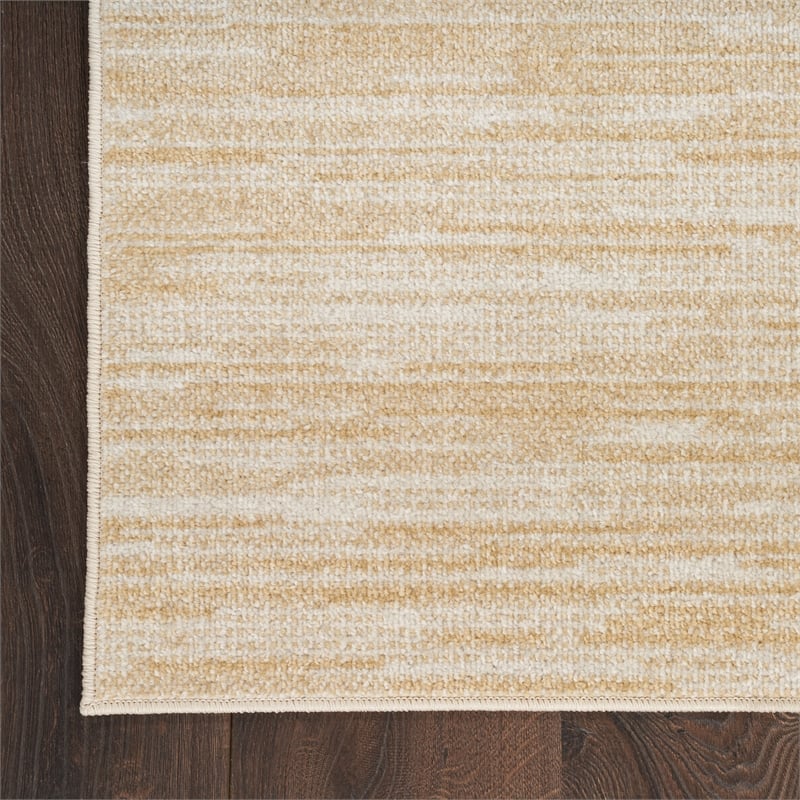 Nourison Essentials 3' x 5' Ivory Gold Fabric Area Rug