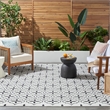 Nourison Essentials 5' x 7' Ivory Black Fabric Area Rug