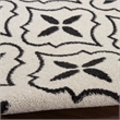 Nourison Essentials 5' x 7' Ivory Black Fabric Area Rug