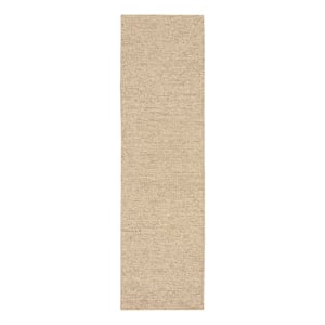 Nourison Natural Jute 6' Runner Bleached Fabric Area Rug