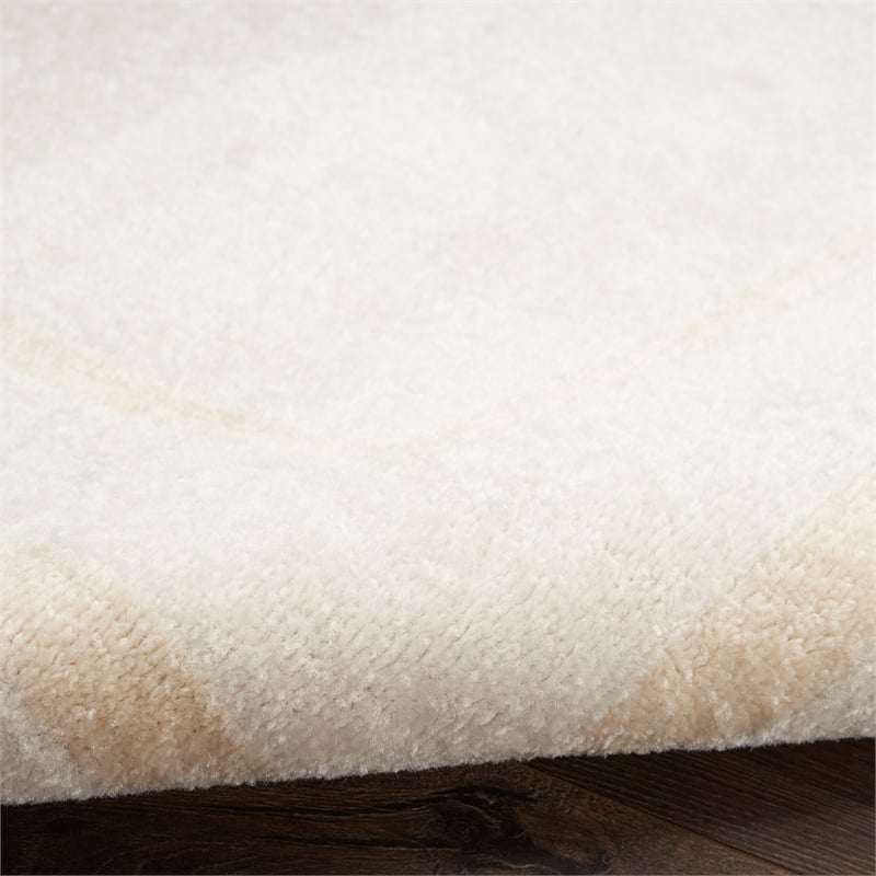 Nourison Essentials 2' x 4' Ivory Gold Fabric Area Rug