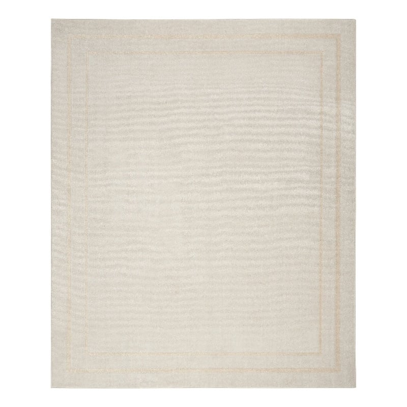 Nourison Essentials 9' x 12' Ivory Gold Fabric Area Rug