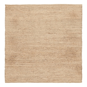 Nourison Natural Jute 4' x Square Bleached Fabric Area Rug