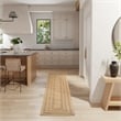 Nourison Natural Seagrass 8' Runner Natural Fabric Area Rug