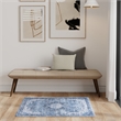 Nourison Washables 3' x 5' Blue Fabric Area Rug
