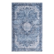 Nourison Washables 3' x 5' Blue Fabric Area Rug