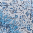 Nourison Washables 9' x 12' Blue Fabric Area Rug