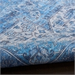 Nourison Washables 9' x 12' Blue Fabric Area Rug