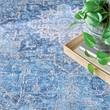 Nourison Washables 9' x 12' Blue Fabric Area Rug