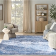 Nourison Washables 9' x 12' Blue Fabric Area Rug