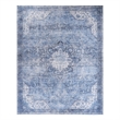 Nourison Washables 9' x 12' Blue Fabric Area Rug