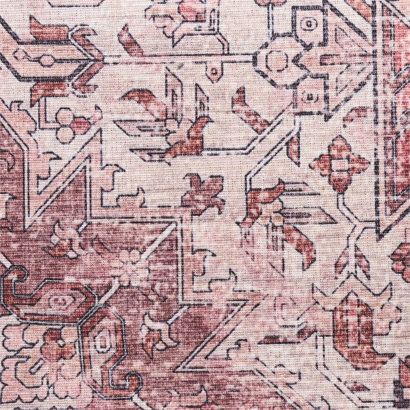 Nourison Washables 9' x 12' Red Fabric Area Rug