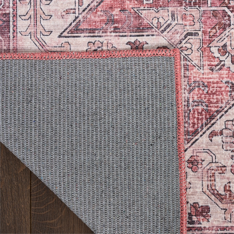 Nourison Washables 9' x 12' Red Fabric Area Rug