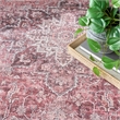 Nourison Washables 9' x 12' Red Fabric Area Rug