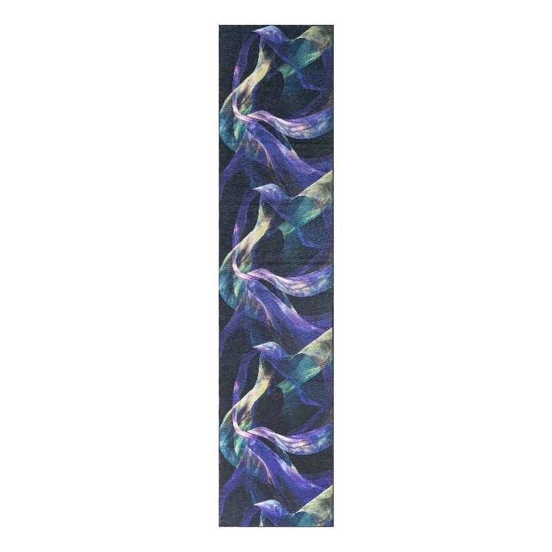 Nourison Washables 8' Runner Blue Multi-Color Fabric Area Rug