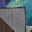 Nourison Washables 3' x 5' Blue Multi-Color Fabric Area Rug