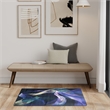 Nourison Washables 3' x 5' Blue Multi-Color Fabric Area Rug