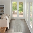 Nourison Serenity Home 8' Runner Gray Fabric Area Rug