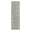 Nourison Serenity Home 8' Runner Gray Fabric Area Rug