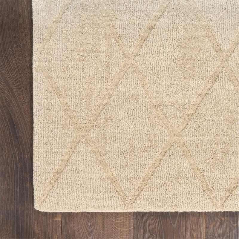 Nourison Wool Haven 5' x 7' Beige Indoor Area Rug