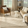 Nourison Wool Haven 5' x 7' Beige Indoor Area Rug