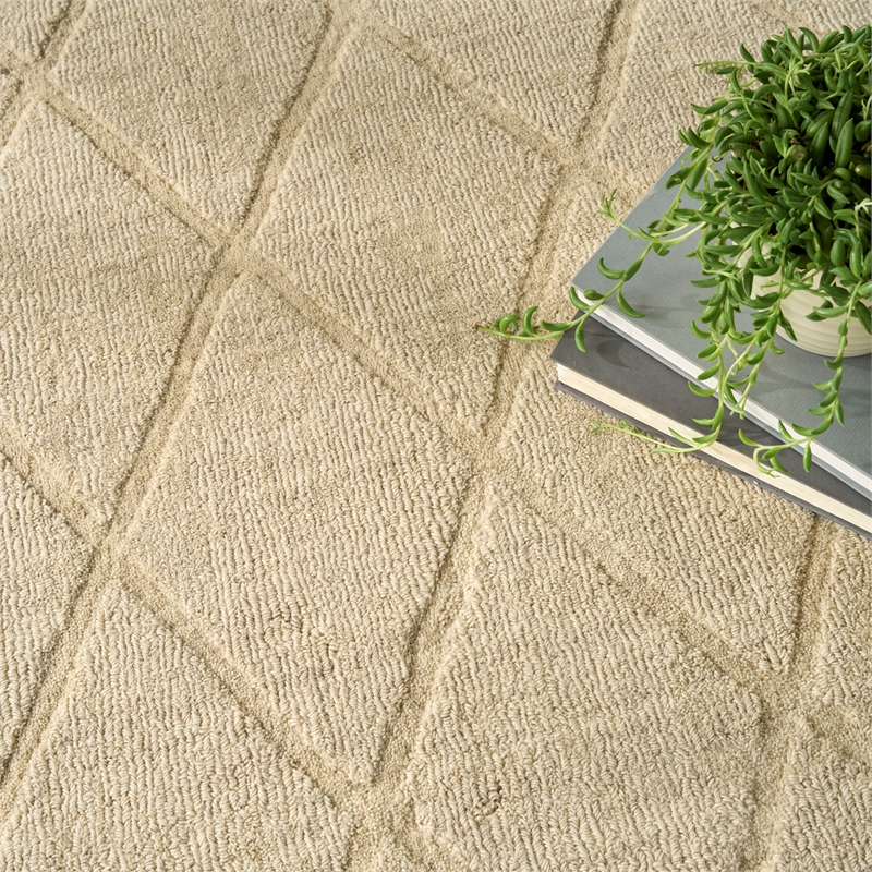 Nourison Wool Haven 5' x 7' Beige Indoor Area Rug