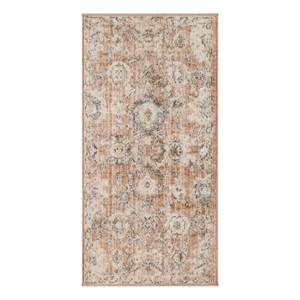 Nourison Oushak Home 2' x 4' Rust Fabric Area Rug
