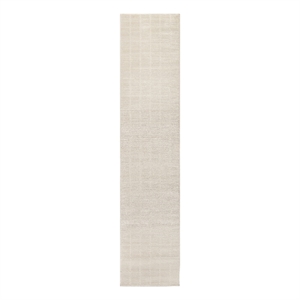Nourison Serenity Home 6' Runner Ivory Cream Fabric Area Rug