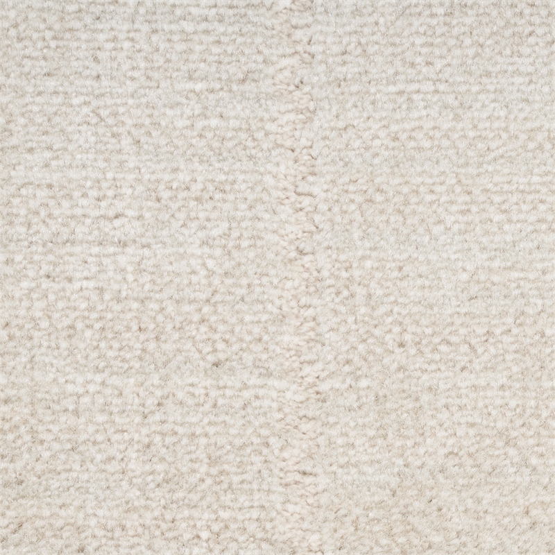 Nourison Serenity Home 4' x Round Ivory Cream Fabric Area Rug