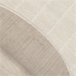 Nourison Serenity Home 4' x Round Ivory Cream Fabric Area Rug