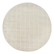 Nourison Serenity Home 4' x Round Ivory Cream Fabric Area Rug