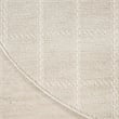 Nourison Serenity Home 8' x Round Ivory Cream Fabric Area Rug