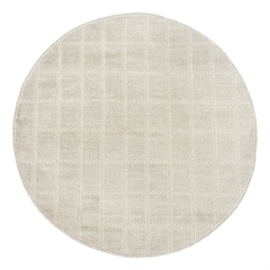 Nourison Serenity Home 8' x Round Ivory Cream Fabric Area Rug