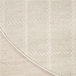Nourison Serenity Home 4' x Round Ivory Fabric Area Rug