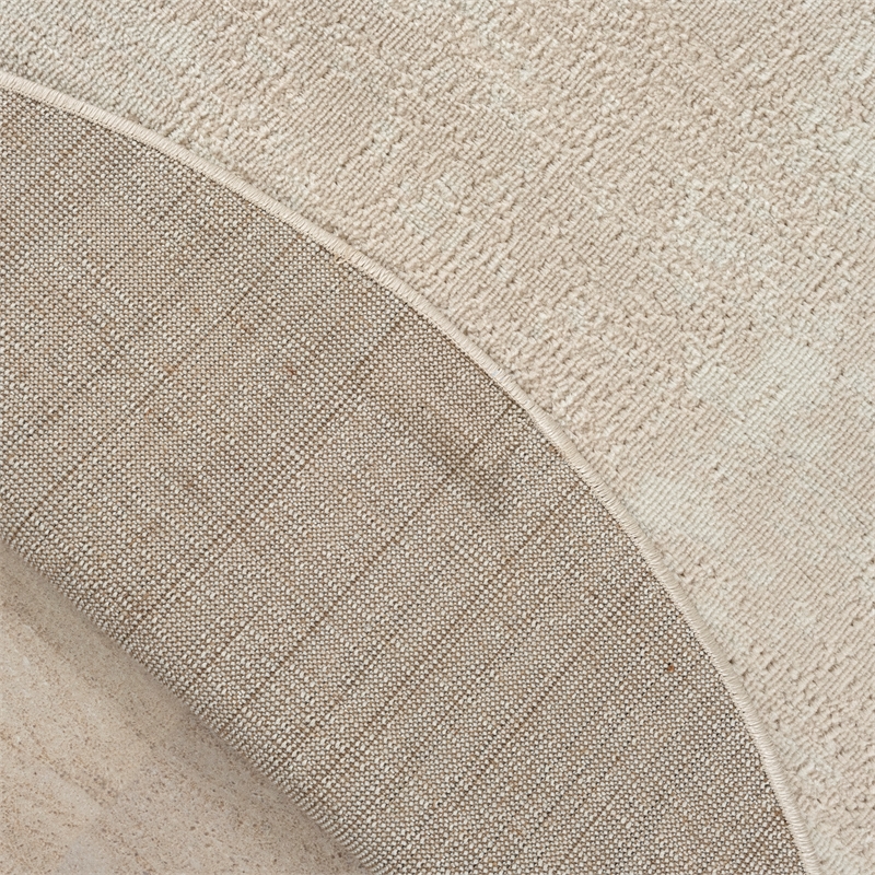 Nourison Serenity Home 4' x Round Ivory Fabric Area Rug