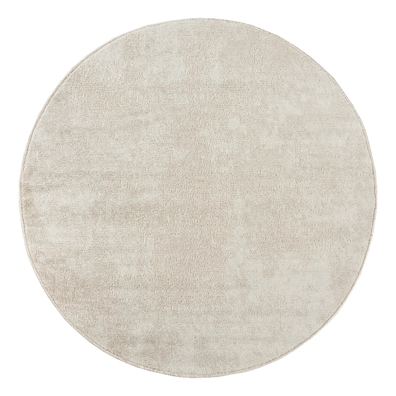 Nourison Serenity Home 4' x Round Ivory Fabric Area Rug