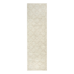 Nourison Serenity Home 8' Runner Ivory Fabric Area Rug