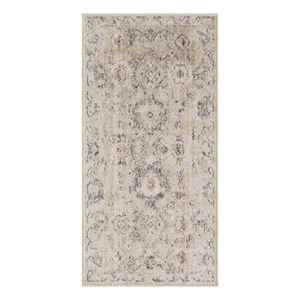 Nourison Oushak Home 2' x 4' Cream Fabric Area Rug