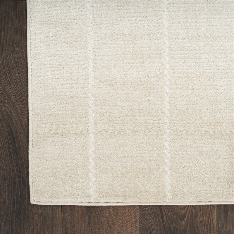Nourison Serenity Home 10' x 14' Ivory Fabric Area Rug