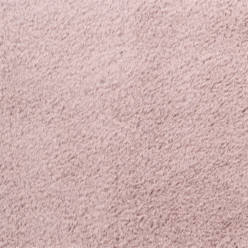 Nourison Soft Plush Rabbit Fur 4' x 6' Lavender Fabric Polyester Area Rug