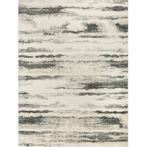 Nourison Serenity Home 9' x 12' Gray Multi-Color Fabric Area Rug