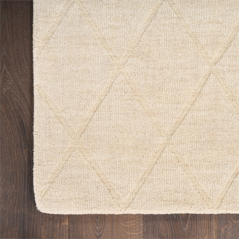 Nourison Wool Haven 5' x 7' Ivory Indoor Area Rug
